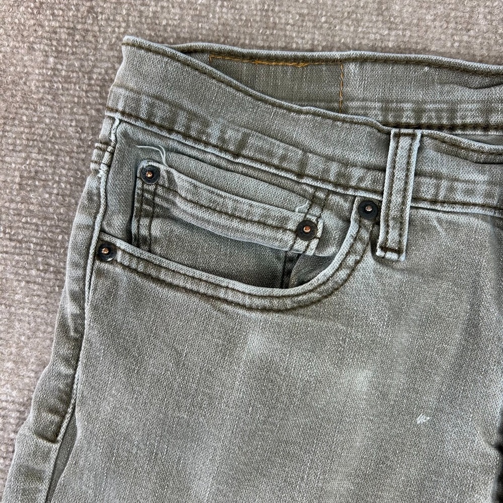 Levi's Jeans Mens 34x32 Green Cotton 5 Pockets Stretch Streetwear Straight Leg - Picture 7 of 16